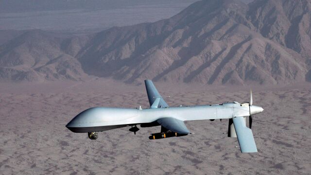 Imagen del dron derribado