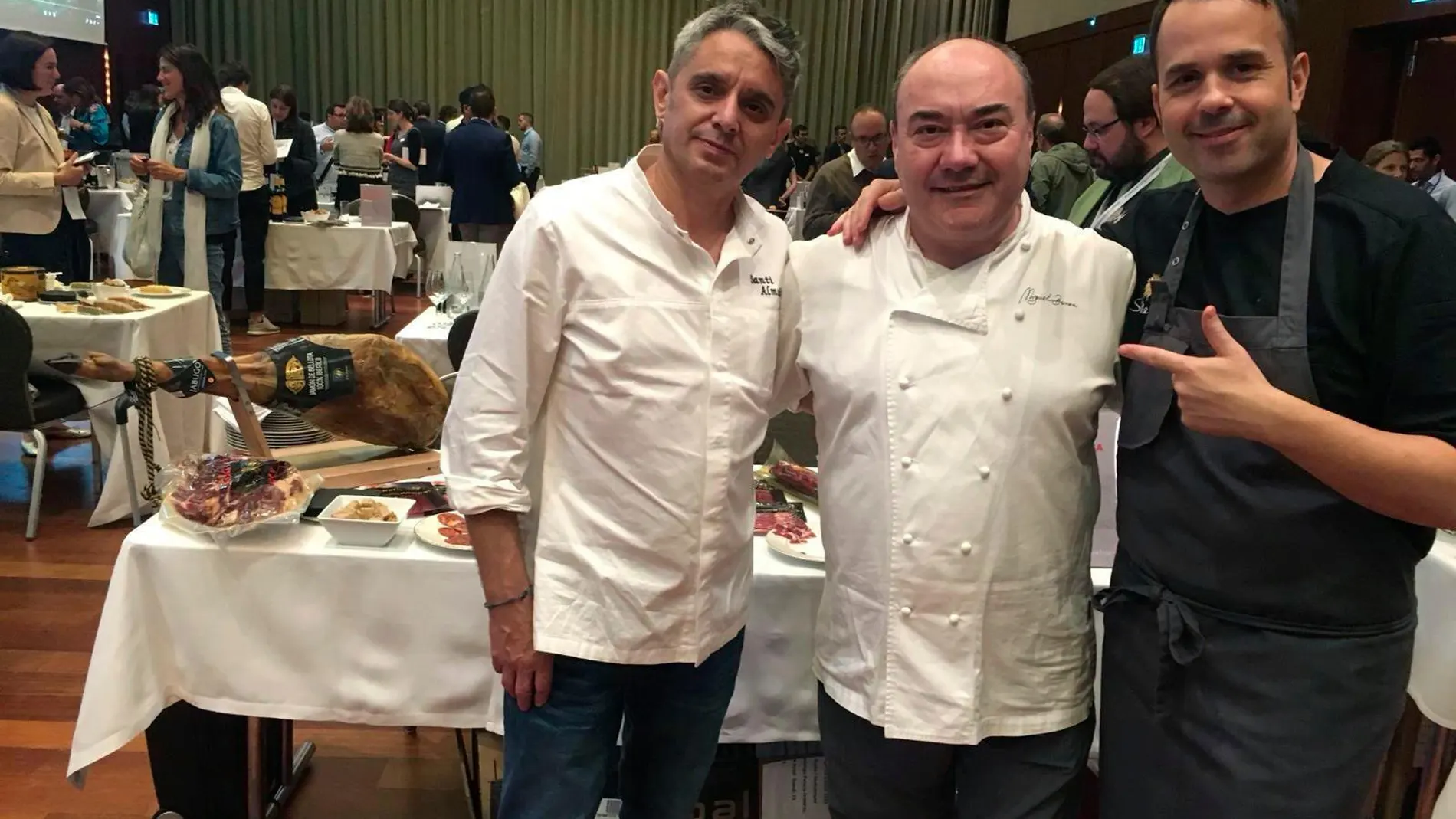 Los chefs españoles en el Festival Spanish Extravaganza Santi Salmuiña, Miguel Barrera e Ignacio Solana/Foto: Efe