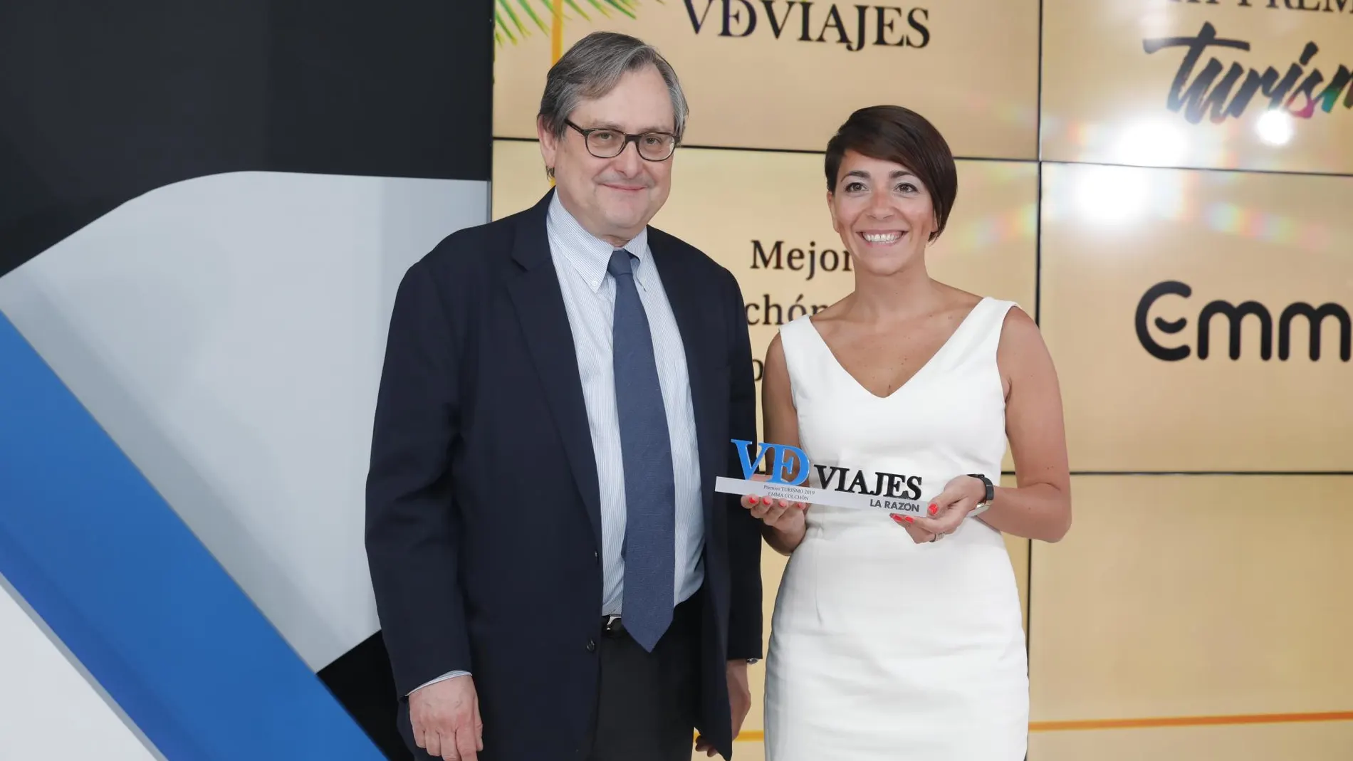 Filipa Guimaraes recogió el galardón a Emma Colchón | Jesús G. Feria