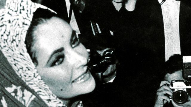Liz Taylor no pasó desapercibida durante las 24 horas que estuvo en San Sebastián