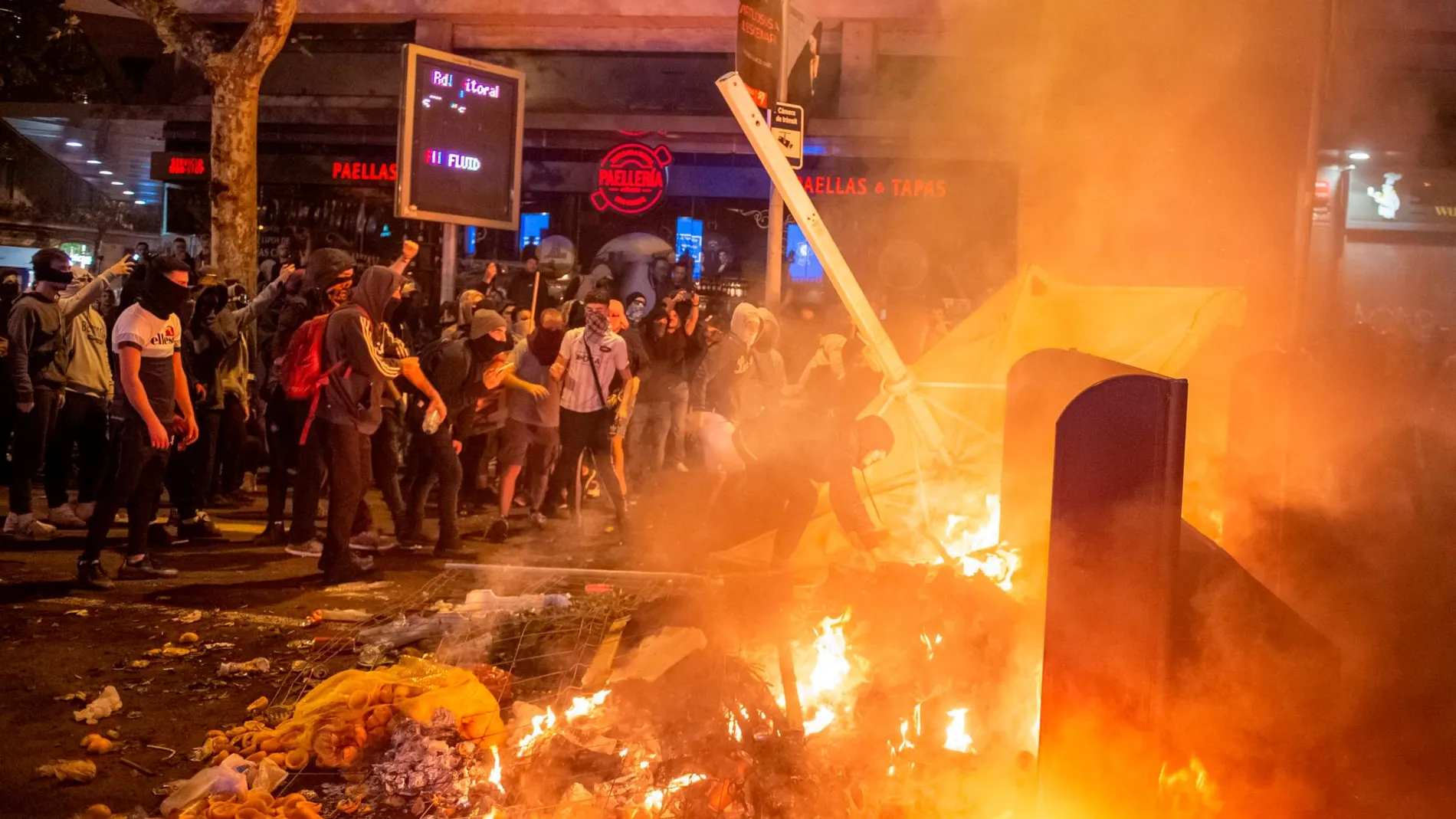 Sexta jornada de protestas en Barcelona / Foto: Germán Lama-Europa Press