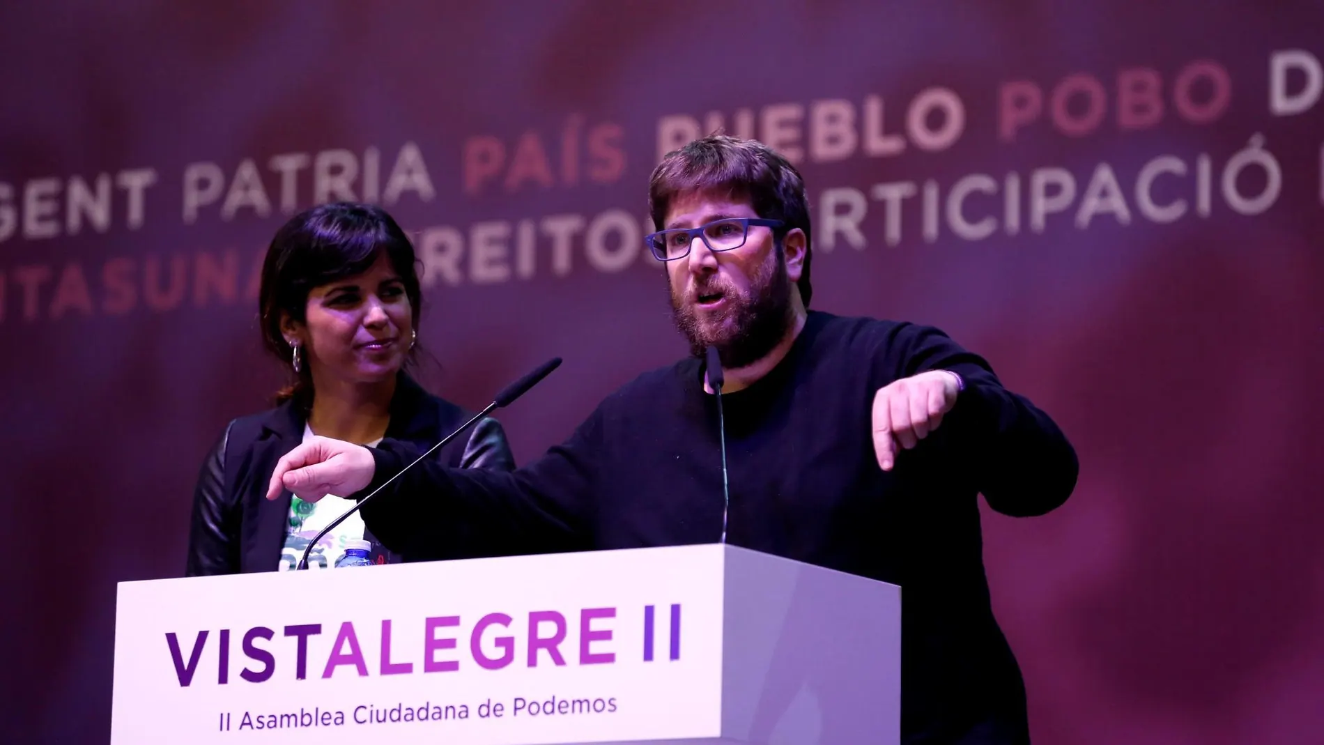 Miguel Urbán y Teresa Rodríguez / Foto: Cristina Bejarano