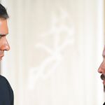 Pedro Sánchez y Pablo Iglesias durante la reunión fallida que mantuvieron la pasada semana en el Congreso de los Diputados