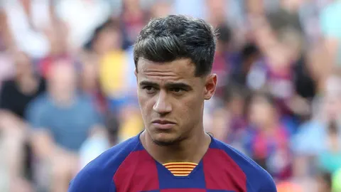 Coutinho en uno de los partidos de pretemporada