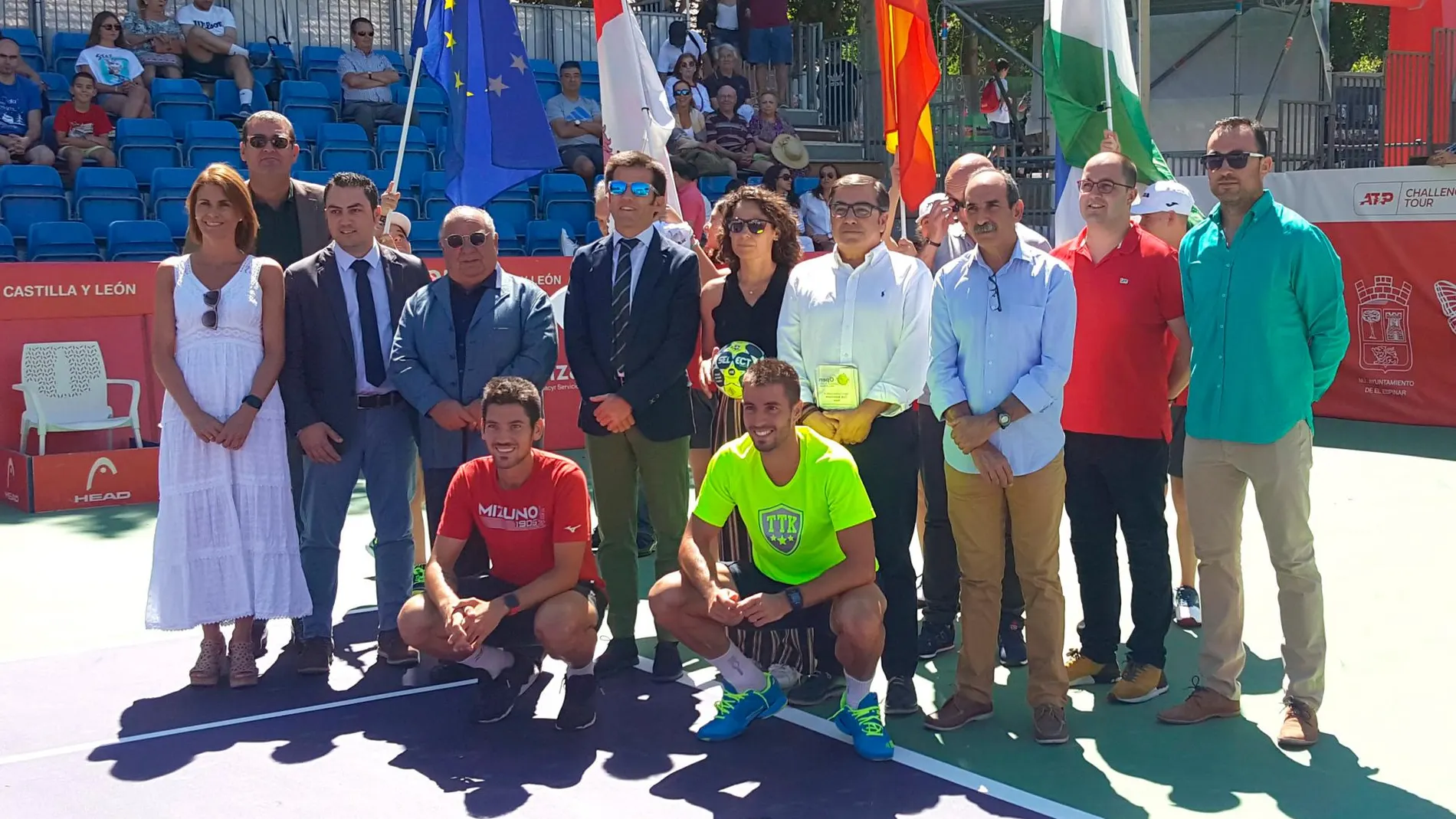 El director general de Deportes, Alfonso Lahuerta, inaugura el Open Villa de El Espinar de tenis