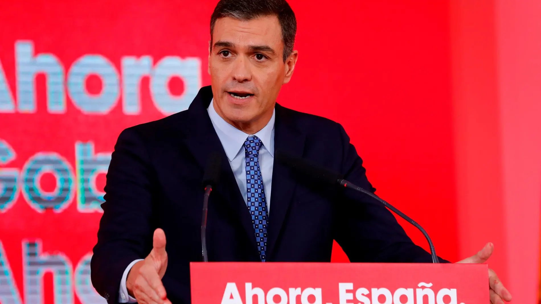 El secretario general del PSOE y presidente del Gobierno en funciones, Pedro Sánchez