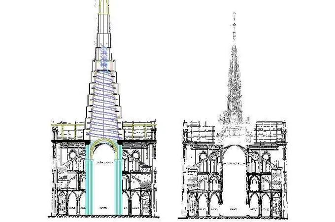 La escalera española al cielo de Notre Dame
