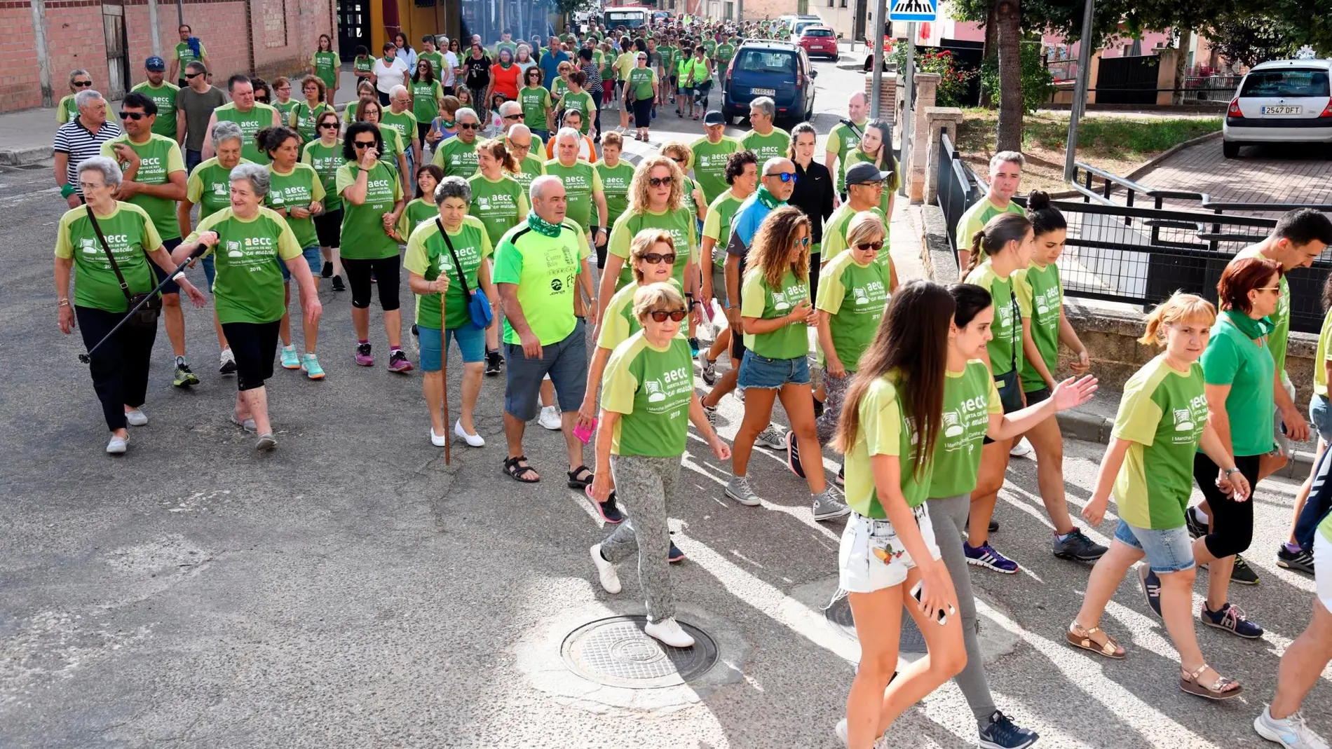 Marea verde por las calles de Huerta del rey