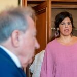 La líder de Adelante Andalucía entrando al juicio contra el empresario que la acosó / Efe