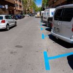 Aparcamiento de zona azul en Cartagena