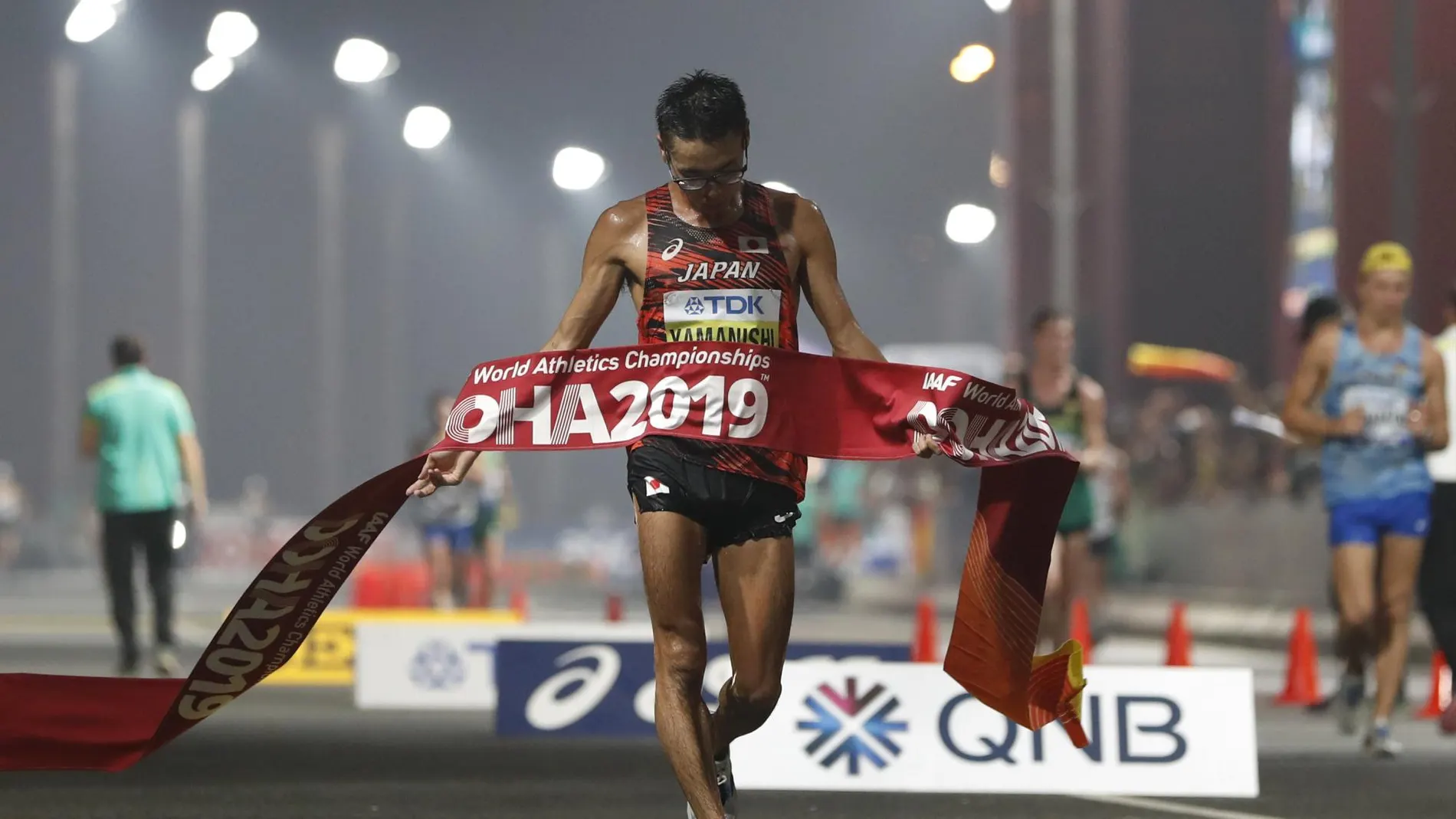 El japonés Yamanishi ganó los 20 kilómetros marcha