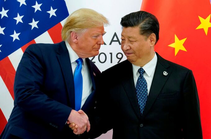 Trump con su homólogo chino, Xi Jinping