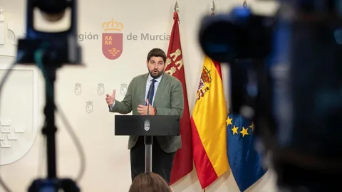 El presidente del Gobierno murciano en funciones, Fernando López Miras