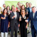 El consejero Jesús Julio Carnero junto a los presidentes de los consejos reguladores del Vino de Castilla y León