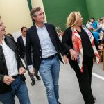 Antonio González Terol, Francisco Vázquez y Yolanda de Gregorio en el acto celebrado en Soria