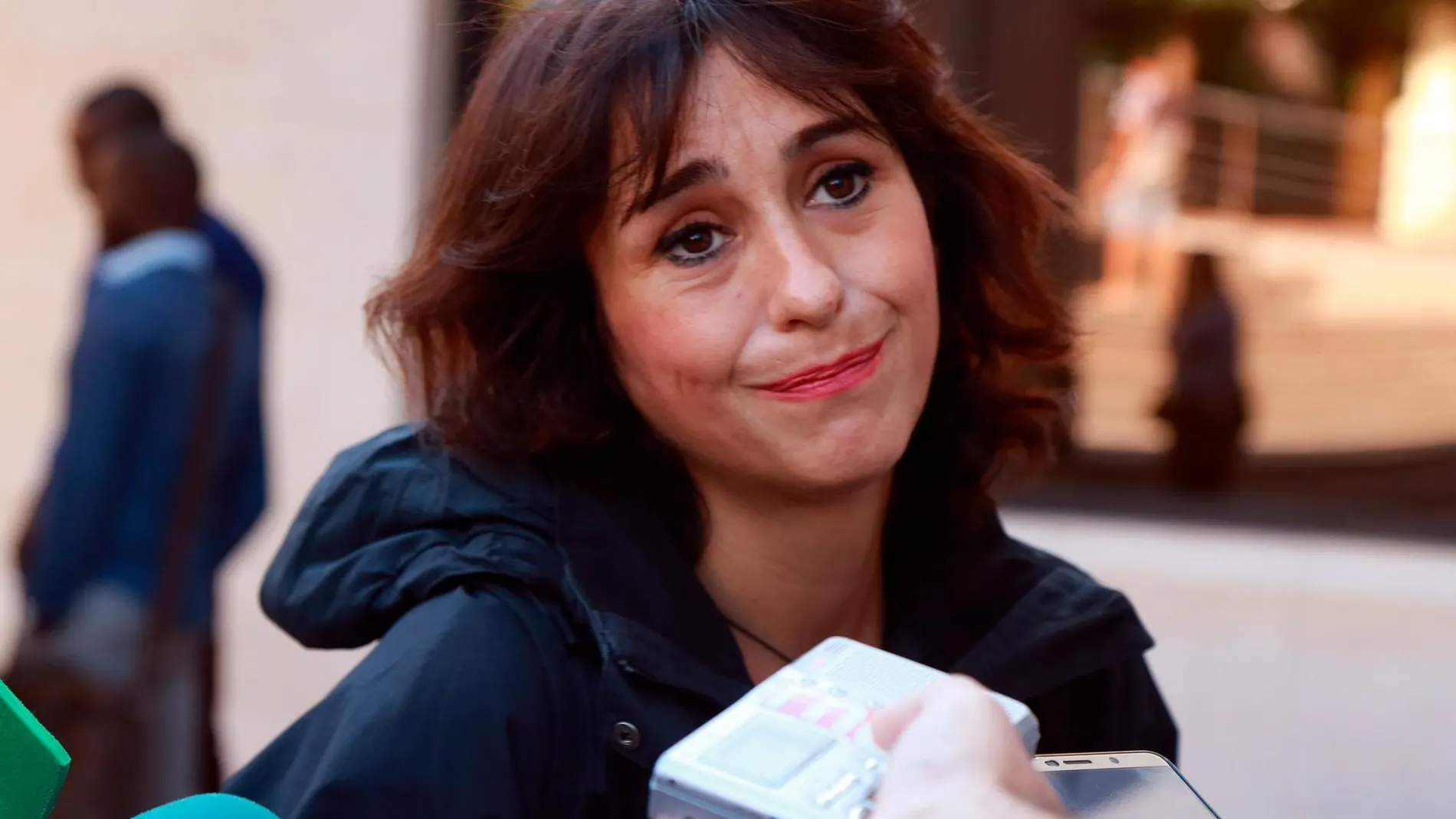 Juana Rivas, en una imagen de archivo tras salir de los juzgados para denunciar a su ex pareja