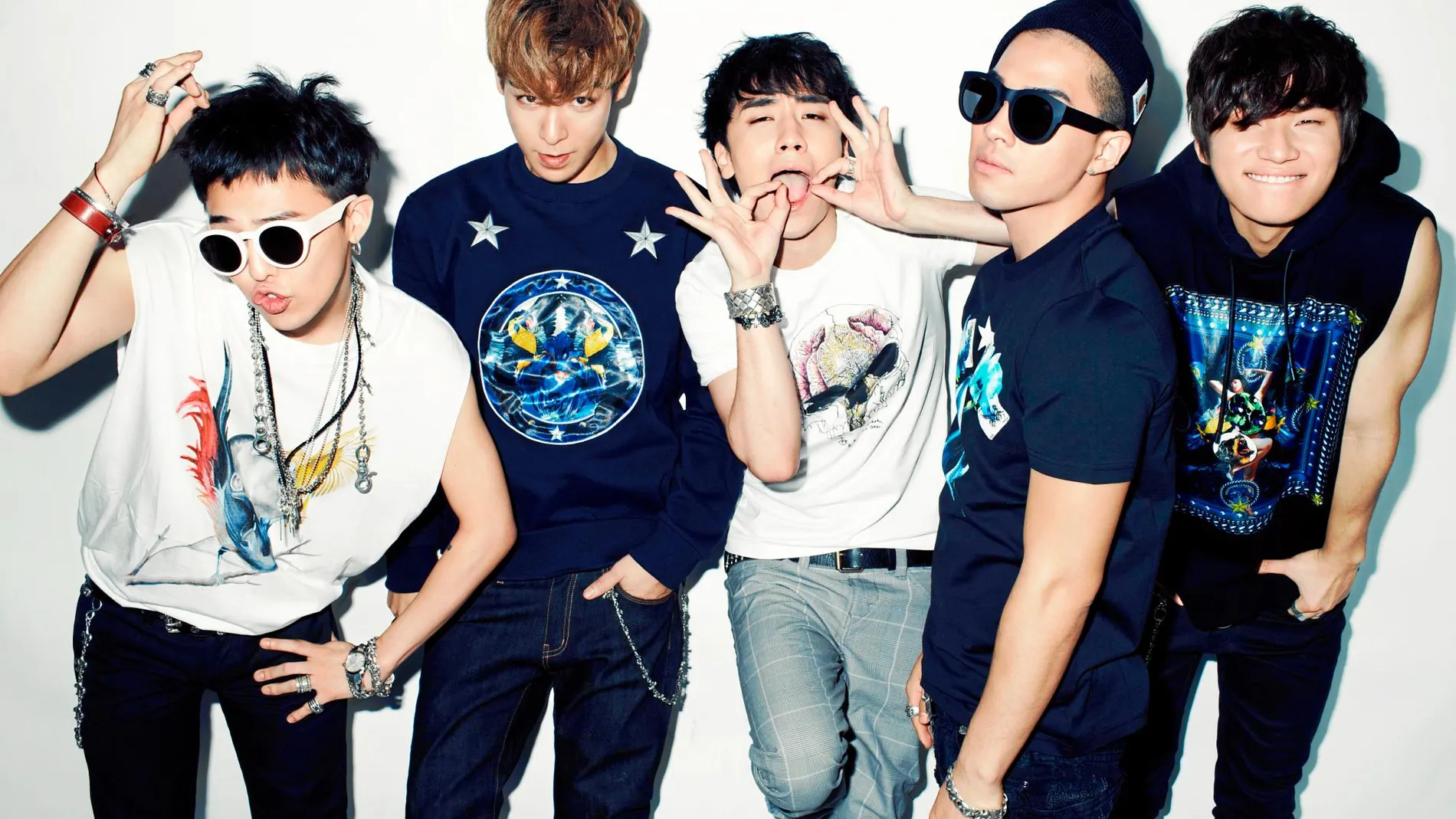 De Izquierda a derecha: G-Dragon, T.O.P, Tae yang, Seungri y Daesung, miembros de Big Bang. Seungri estaría en el epicentro de una trama de abusos que salpica a otros grupos de la escena