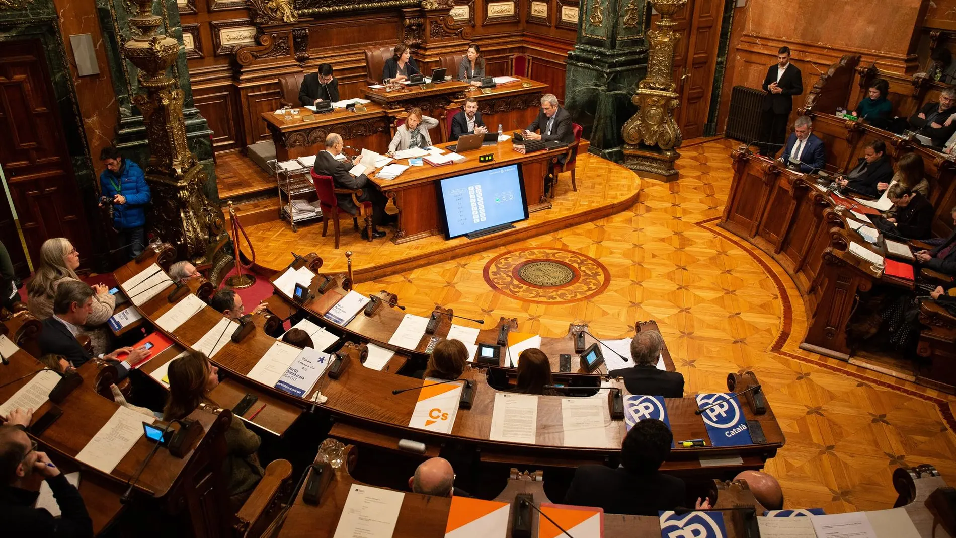 El pleno del Consistorio, ayer