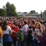 La protesta de los estudiantes en la Diagonal