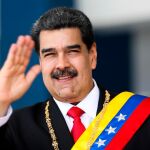 Nicolas Maduro durante el 208 aniversario de Venezuela