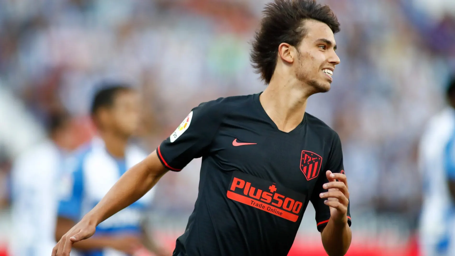 Joao Félix celebra el gol del Atlético