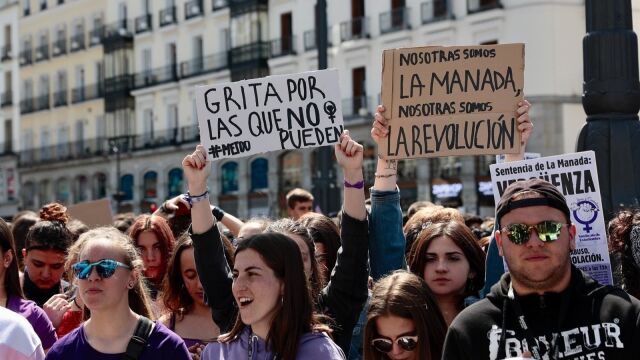 Manifestación contra la sentencia de La Manada. EUROPA PRESS