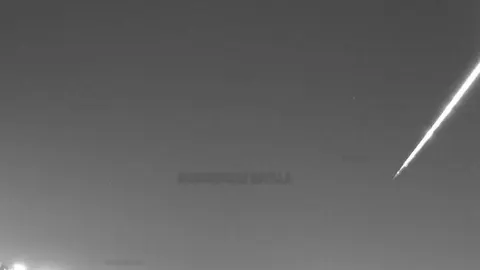 Bola de fuego provocada por un asteroide / Fotografía: Emergencias Sevilla