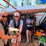 El actor en la cubierta del barco/ Foto: Twitter