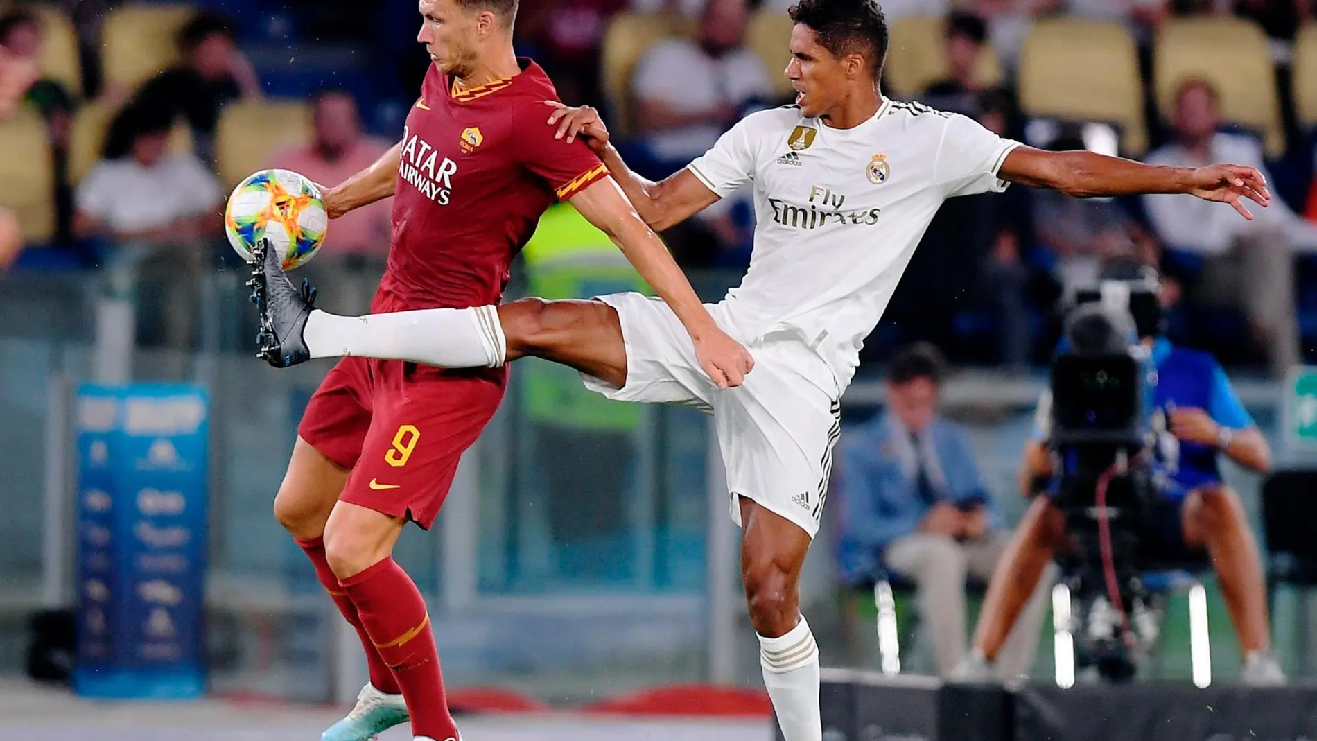 Varane, en un partido de pretemporada del Real Madrid