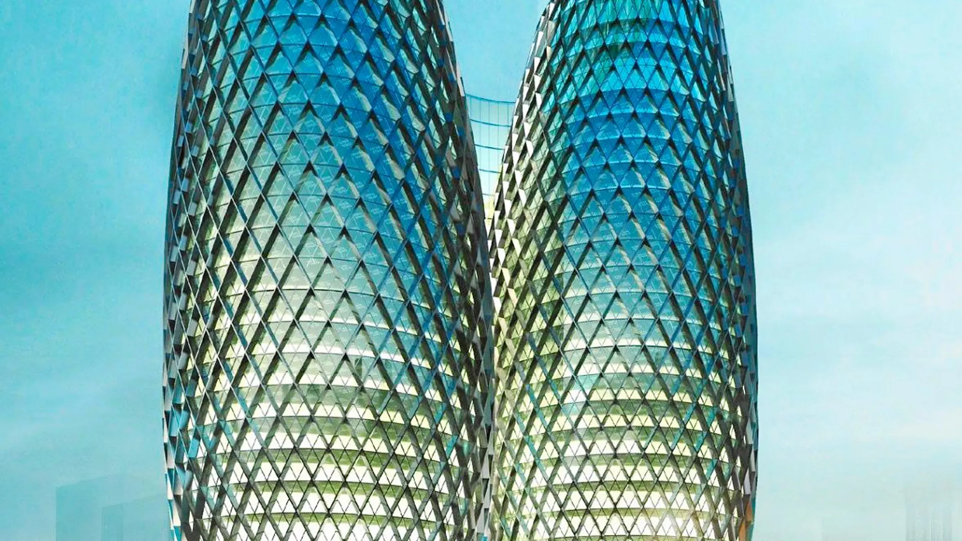 Tai Da Towers, en el complejo financiero de Chengdú (China). Para crearlas se han inspirado en los cactus