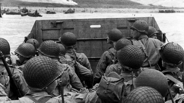 Soldados americanos a punto de desembarcar en Normandía / Foto: La Razón