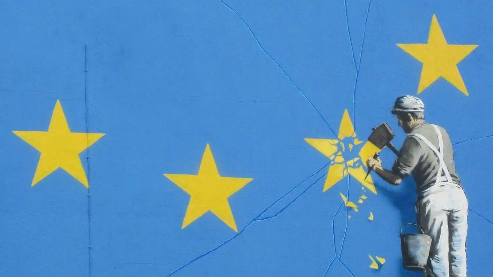 Desaparece misteriosamente la obra de Banksy contra el Brexit
