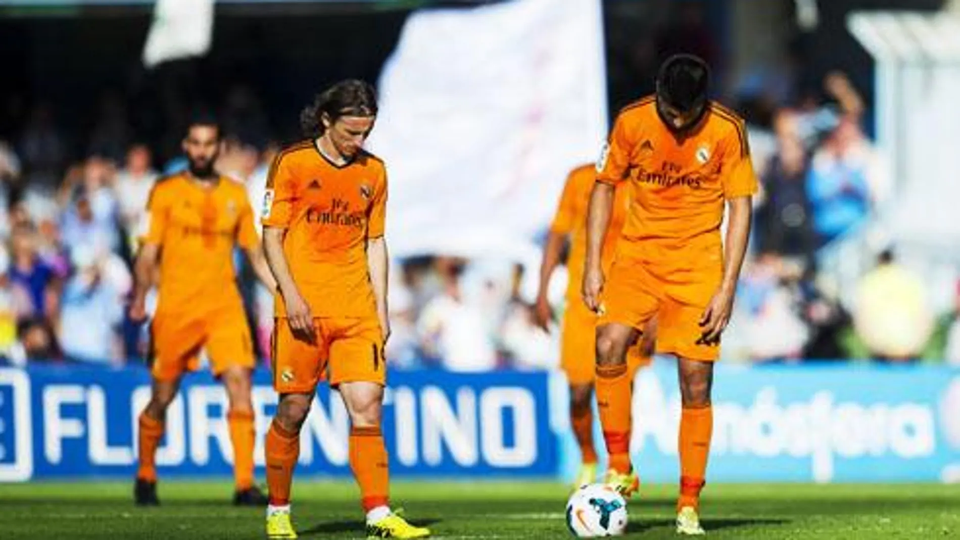 Modric y Casemiro en el partido liguero de la temporada 2013-2014