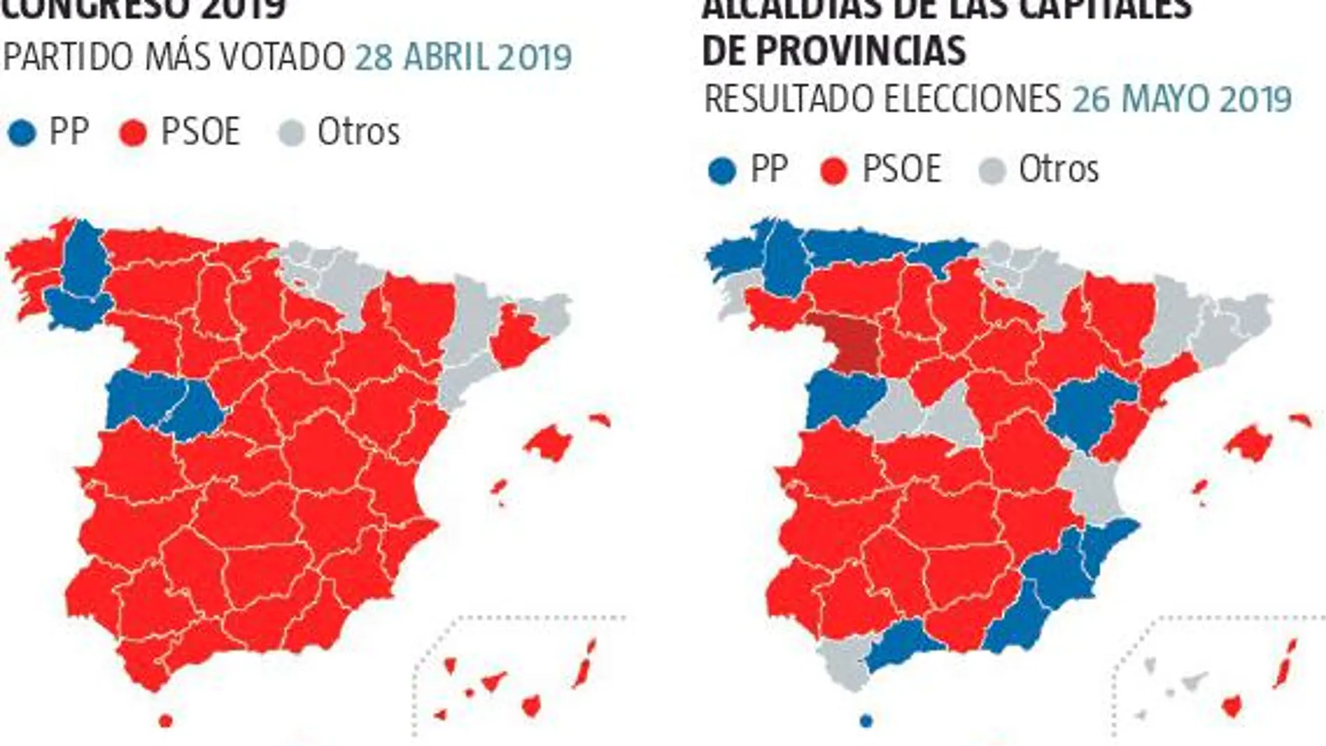 Casado se juega su futuro en 44 provincias el 10-N