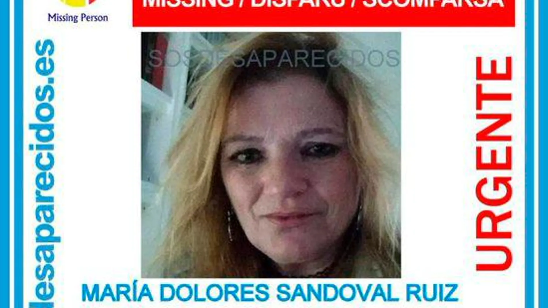María Dolores Sandoval desapareció el 25 de diciembre de 2018
