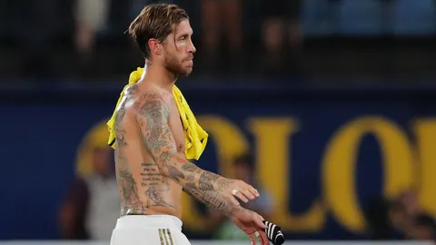 Sergio Ramos, al acabar el partido