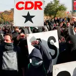 Protesta de los CDR contra la celebración del Consejo de Ministros extraordinario en la ciudad condal el 21 de diciembre de 2018
