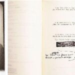Luis Buñuel (a la izda.) falleció el 29 de julio de 1983 en Ciudad de México. Junto a estas líneas, un par de páginas del guión que nunca llegó a concluir, «Agón», y que ahora se vende en una librería de París