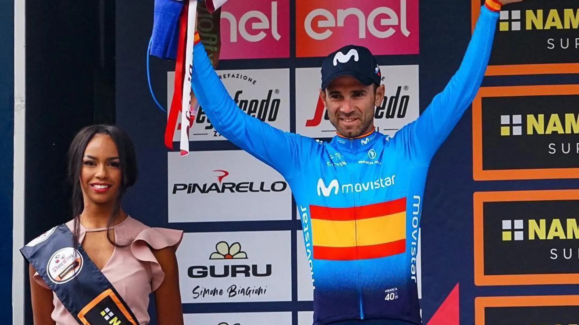 Alejandro Valverde fue superado por Mollema en Lombardía