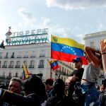 Concentración de venezolanos en la Puerta del Sol de Madrid/Efe