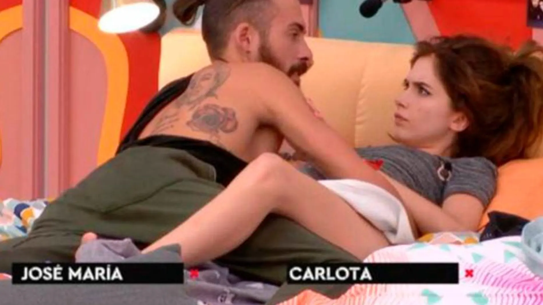 José María y Carlota, concursantes de la decimoctava edición de Gran Hermano