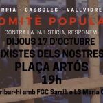 Alerta en Sarrià: Arran y los CDR contraprograman un pasacalles festivo en plaza Artós para defender la bandera española