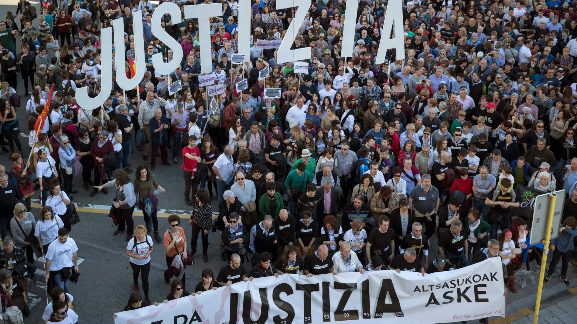 Manifestación a favor de los agresores de Alsasua/Foto: Efe/Villar López