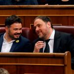 El presidente de ERC, Oriol Junqueras, político preso por el 1-O