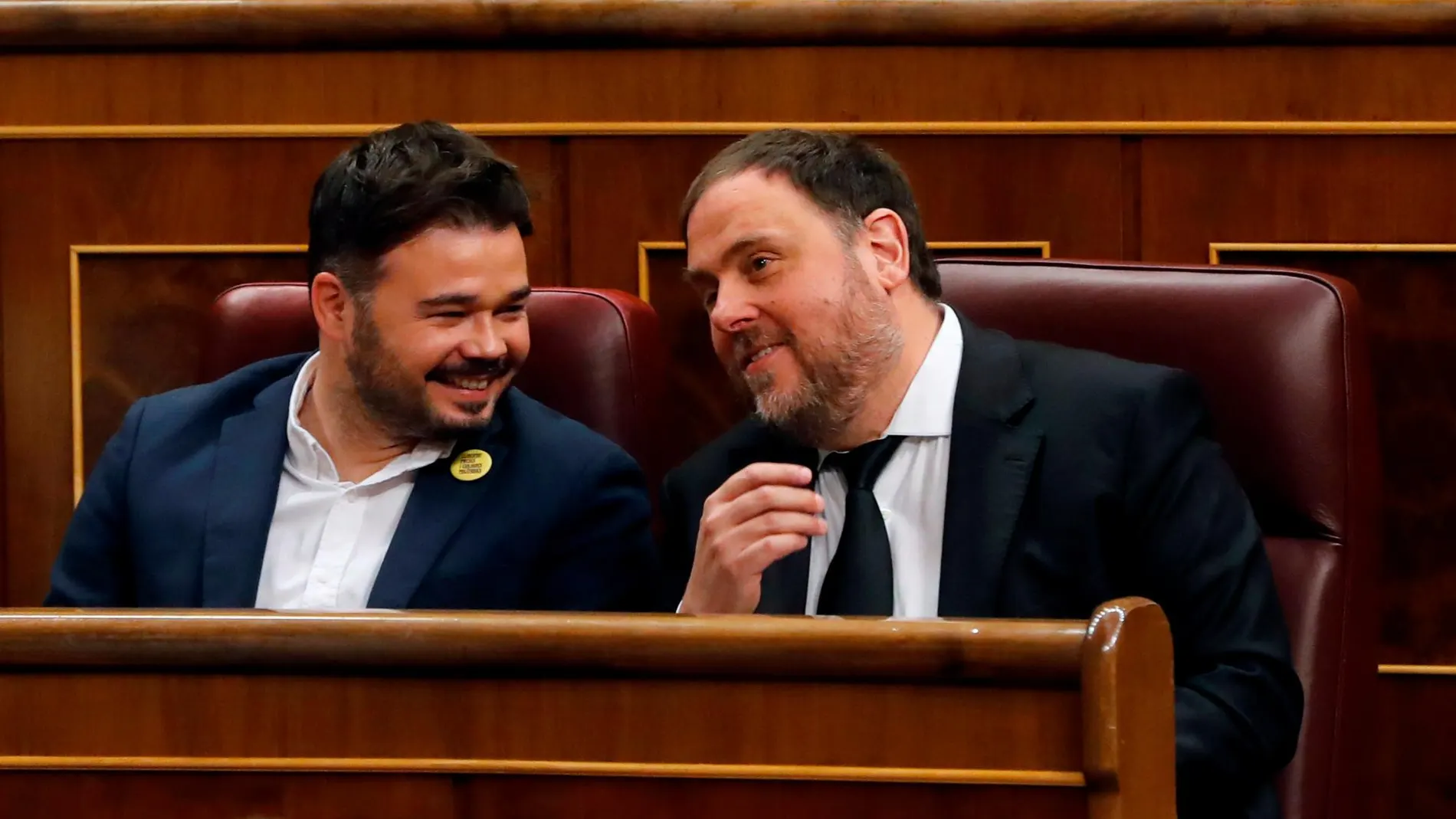 El presidente de ERC, Oriol Junqueras, político preso por el 1-O