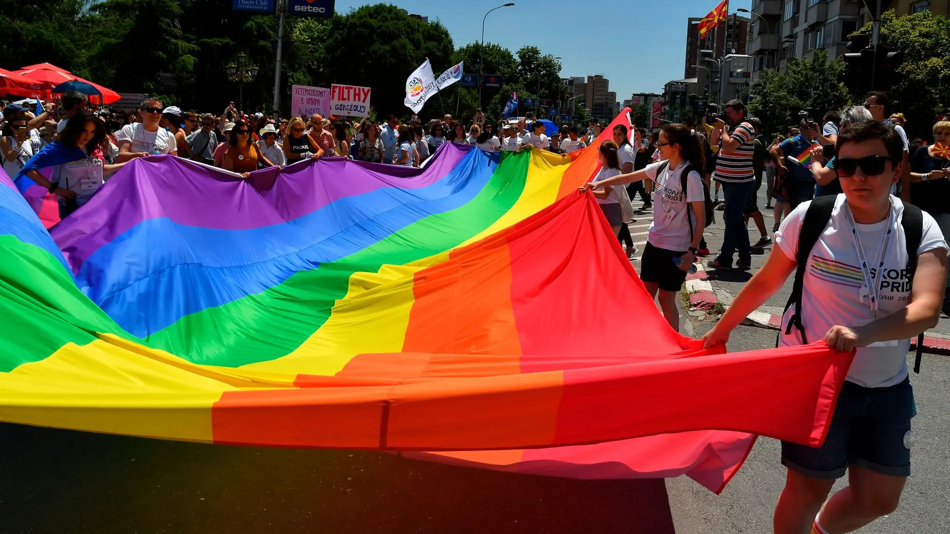 Celebración del Día del Orgullo Gay en Macedonia