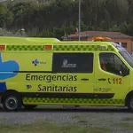 Ambulancia Soporte Vital Básico de Sacyl trasladada al lugar de los hechos