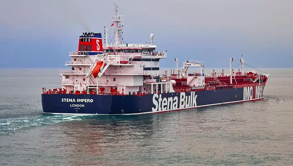 Imagen del Stena Impero, el buque británico capturado por Irán