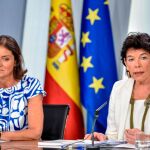 Isabel Celaá, durante la rueda de prensa del Consejo de Ministros