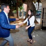 Oltra se ha reunido esta mañana con el presidente de la Diputación de Alicante, Carlos Mazón